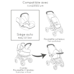 Smoby Столче за кукли Maxi-Cosi, розово 7600240241 2