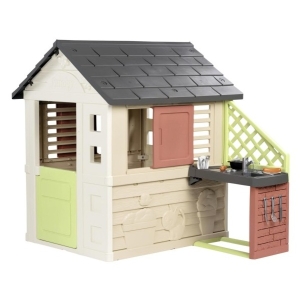 Smoby Детска къща с външна кухня за игра, Life Nature 7600810739 1