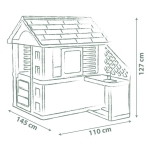 Smoby Детска къща с външна кухня за игра, Life Pretty 7600810738 4