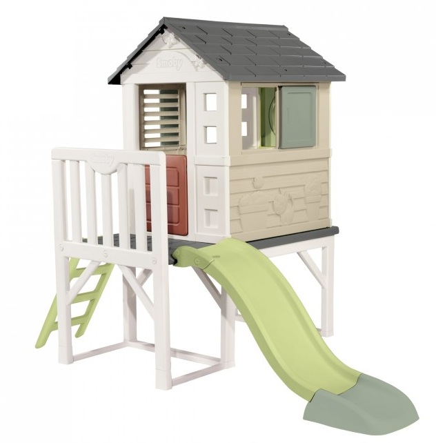 detska-kyshta-s-veranda-i-pyrzalka-smoby-7600810802-1 Детска къща с веранда и пързалка, Smoby 7600810802 1