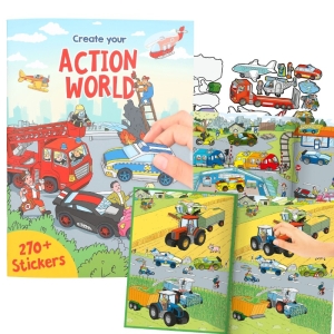 Книжка със стикери, Top Model Action World 413807
