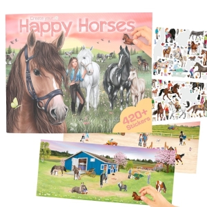 Top Model Книжка със стикери, Happy Horses 413586
