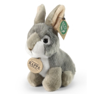 Плюшено сиво зайче, 16 см, Rappa 252080