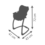 Столче за кукли, 3 в 1, Smoby Maxi-Cosi, бежово 4