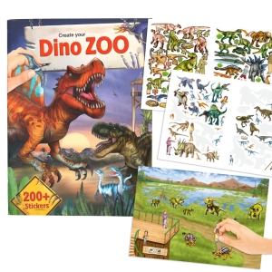 Top Model Книжка със стикери, Dino Zoo 413606
