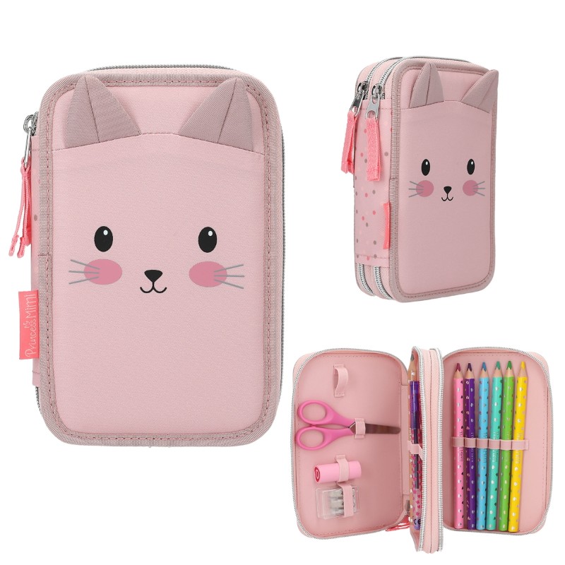 uchenicheski-dvoen-neseser-pylen-princess-mini-cat-414033 Top Model Ученически двоен несесер, пълен, Princess Mimi Cat