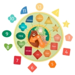 Дървен часовник с форми за сортиране, Orange Tree Toys_ott13142 1