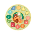 Дървен часовник с форми за сортиране, Orange Tree Toys_ott13142