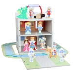Дървен замък с приказни герои за игра, Orange Tree Toys ott11393 1