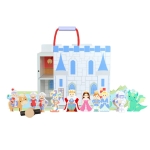 Дървен замък с приказни герои за игра, Orange Tree Toys ott11393 2