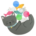 Дървена игра за баланс Коте, Orange Tree Toys
