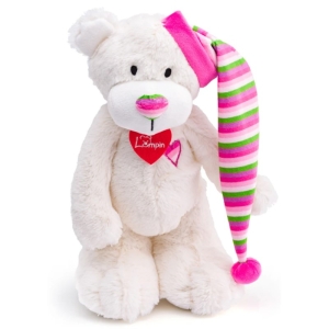 Плюшено мече с шарена шапка Теодор, 35 см, Lumpin 94186