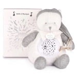 Детска нощна лампа мече, с проектор и звуци, Doudou 245813-2