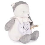 Детска нощна лампа мече, с проектор и звуци, Doudou 245813-4
