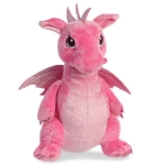Плюшен розов дракон, 30 см, Aurora 170415a