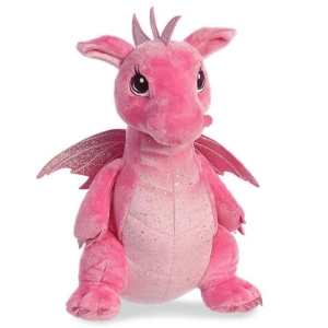 Плюшен розов дракон, 30 см, Aurora 170415a