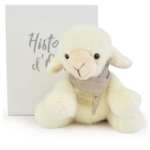 Плюшена играчка агънце Doudou Histoire d'Ours, 18см, Doudou 332844-2