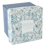 Плюшена играчка за гушкане мече с кърпичка, Bohaime, 12 см, Doudou 240191-3