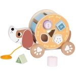 Дървен сортер и играчка за дърпане Куче, Tooky Toys TL033N-1