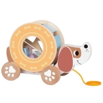 Дървен сортер и играчка за дърпане Куче, Tooky Toys TL033N-2