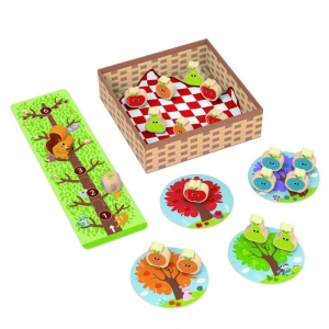 Детска дървена игра Катеричка в овощната градина, Tooky Toys TL578A-1