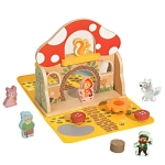 Детска дървена игра в куфарче Червената шапчица, Tooky Toys TP519-1