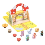 Детска дървена игра в куфарче Червената шапчица, Tooky Toys TP519-2