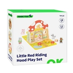 Детска дървена игра в куфарче Червената шапчица, Tooky Toys TP519-3