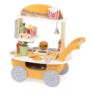 Детска дървена количка за бургери, Viga Toys 44280-1