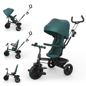 Детска триколка с родителски контрол Aston 2 Plus, Зелена, KinderKraft NEW024767-1