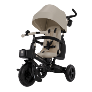 Детска триколка с родителски контрол Aveo 2 Plus, Бежова, KinderKraft NEW024747-1