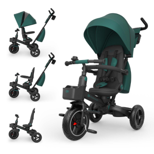 detska trikolka s roditelski kontrol spinstep 2 plus zelena kinderkraft NEW024771 1