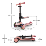 Детска тротинетка Halley 2 Rose Pink, KinderKraft KRHALL02PNK0000-3