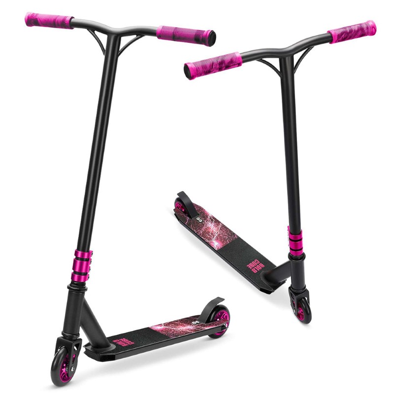 detska-trotinetka-s-dve-kolela-deluxe-stunt-rozova-boldcube-SKY054-1 Детска тротинетка с две колела Deluxe Stunt, розова, Boldcube SKY054-1