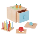 Детски дървен комплект за обучение 4 в 1, Монтесори, Tooky Toys TK320-6