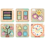 Дървен куб с активности 7в1, Tooky Toys TK261N-3