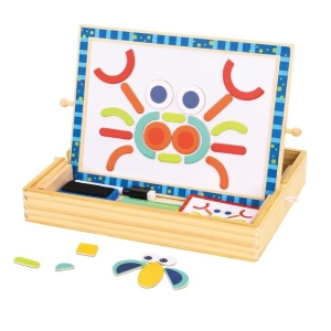 Двустранна магнитна дъска с форми, Tooky Toy TF849