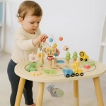 Дървена маса за игри и обучения, Сафари, Tooky Toy TJ78-4-3
