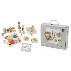 Комплект с дървени играчки за логика, развитие и сензорна игра, Viga Toys 44266