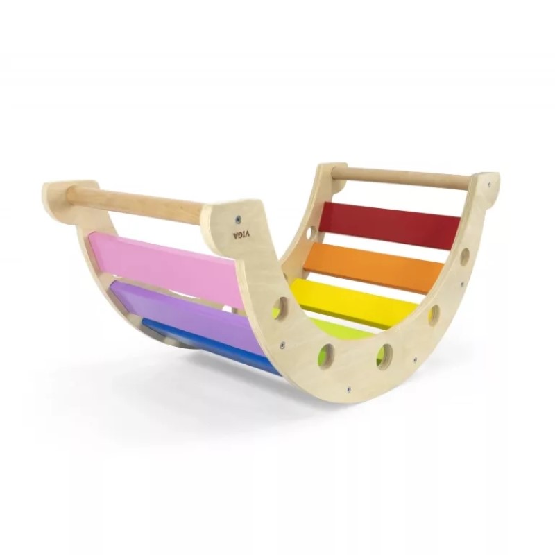 montesori-darvena-lyulka-katerushka-daga-viga-toys-44757-1 Монтесори дървена люлка катерушка, Дъга, Viga Toys 44757-1