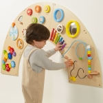 Монтесори стена с активности, Дъгата на знанието, Viga Toys 44765-2