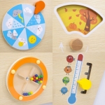 Монтесори стена с активности, Дъгата на знанието, Viga Toys 44765-5