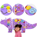 Монтесори стена с активности Трицераптос, Viga Toys 44753-1