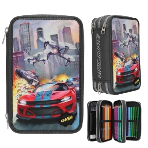 Top Model Троен несесер с LED светлина, Action World 413981