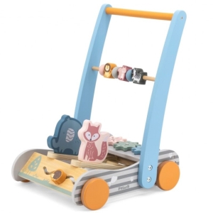Дървена играчка за бутане и прохождане, Животни, Viga Toys 44084-5