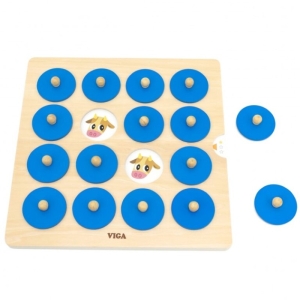 Дървена образователна игра за памет, Viga Toys 446400-1