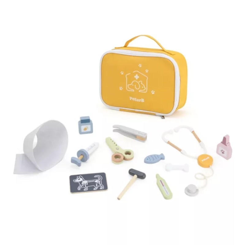 detksi-darven-veterinaren-komplekt-s-aksesoari-viga-toys-44300-1 Детски ветеринарен комплект с аксесоари, Viga Toys 44300-1