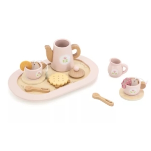 Дървен сервиз за чай с поднос, Viga Toys 44267