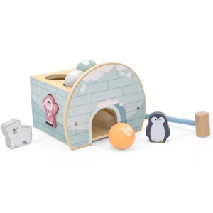 Дървена игра с чукче и топки, Иглу, Viga Toys 44097