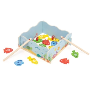 Дървена магнитна игра на Риболов с числа, Viga Toys 44843